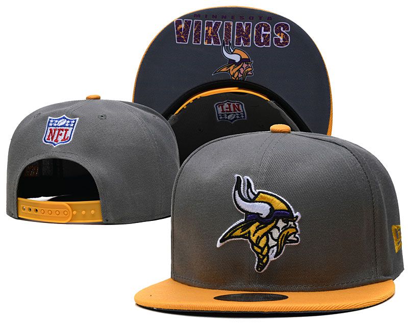 2021 NFL Minnesota Vikings Hat TX 0808->->Sports Caps